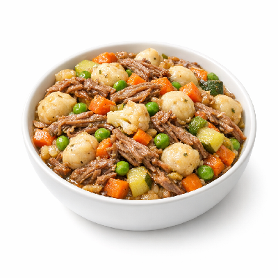 Babyfood dinner vegetables and dumplings beef junior