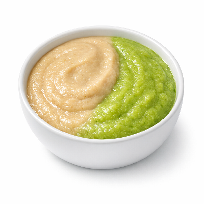 Babyfood dinner vegetables and turkey toddler