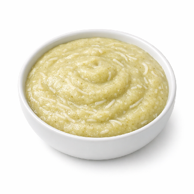 Babyfood dinner vegetables noodles and chicken strained