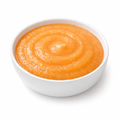 Babyfood fruit applesauce and apricots strained