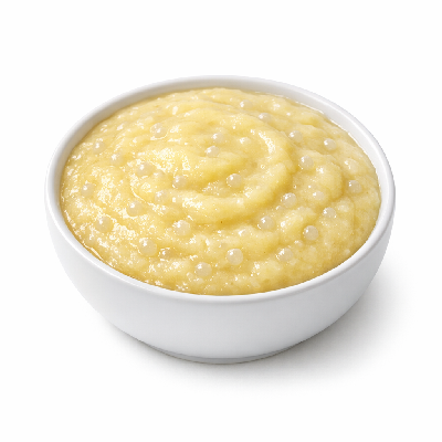Babyfood fruit bananas with tapioca strained