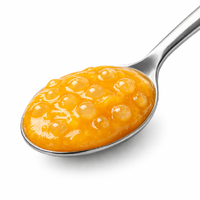 Babyfood fruit mango with tapioca strained