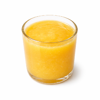 Babyfood juice orange and banana