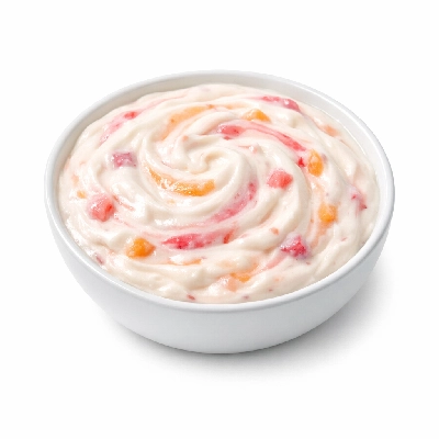 Babyfood mixed fruit yogurt strained