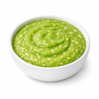 Babyfood peas and brown rice