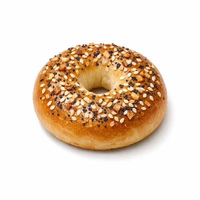 Bagels plain enriched with calcium propionate includes onion poppy sesame