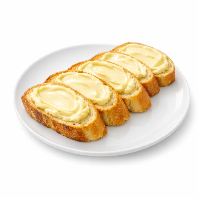 Baguette with Cheese Spread