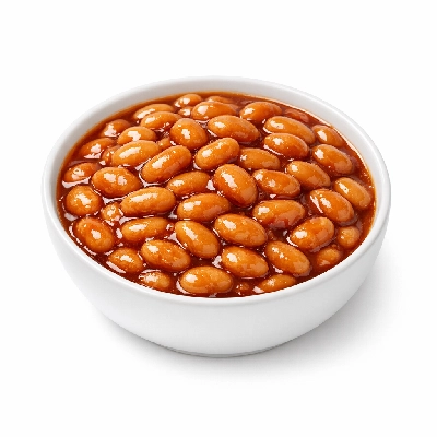 Beans baked canned plain or vegetarian
