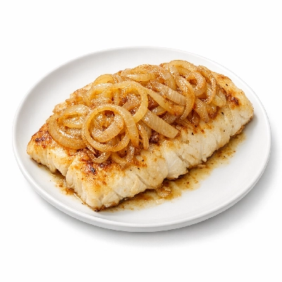 Baked Fish with Onions