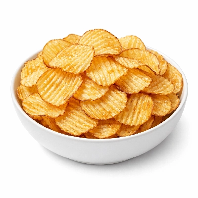 Baked potato chips