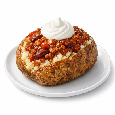 Baked Potato, Turkey Chili & Sour Cream