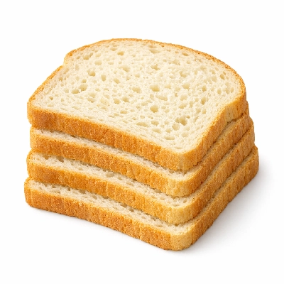 Baked products bread gluten-free white made with rice flour corn starch and or tapioca