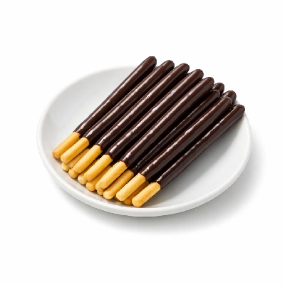 Baked products cookies chocolate cream covered biscuit sticks