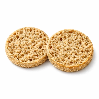 Baked products english muffins whole grain white