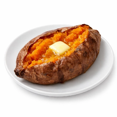 Baked Sweet Potato with Butter