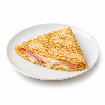 Bakers Square 4-Square Combos Ham & Cheese Crepe