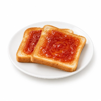Bakers Square 4-Square Combos Toast White 2 Slices with Jelly