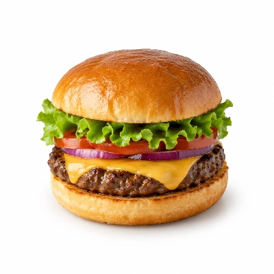 Bakers Square All-American Crush Burger (No Cheese No Side)