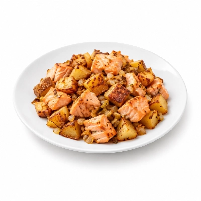 Bakers Square Breakfast Features Salmon Hash (No Bread)