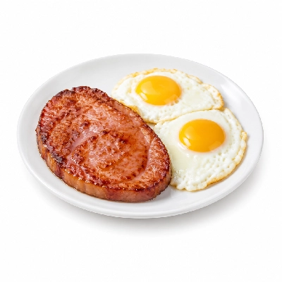 Bakers Square Breakfasts Ham Steak & Eggs (No Side No Bread)