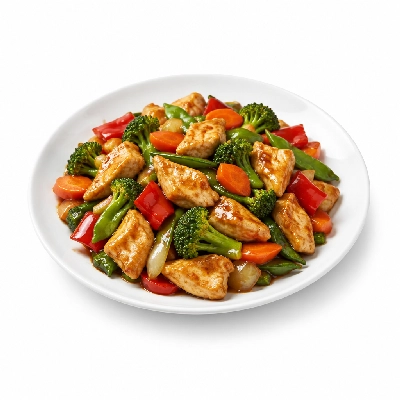 Bakers Square Chicken Asian Stir Fry Full (No Bread)