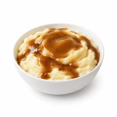 Bakers Square Dinner Sides Mashed Potatoes 1 Portion with Gravy