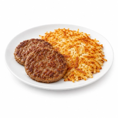 Bakers Square Gluten Sensitive Menu Classic Breakfast Sausage Patties Hash Browns