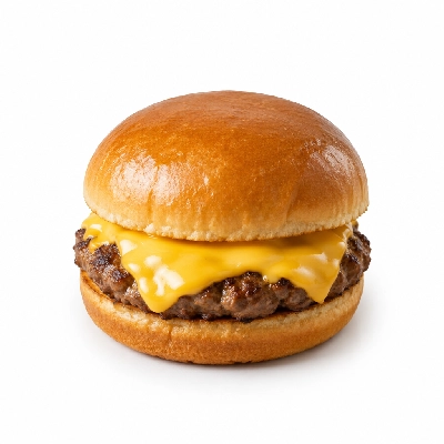 Bakers Square Kids Menu Crushburger with American Cheese (No Side)