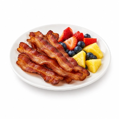 Bakers Square Kids Menu Junior Breakfast Bacon Fresh Fruit