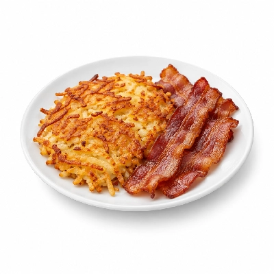 Bakers Square Kids Menu Junior Breakfast Bacon Hash Browns