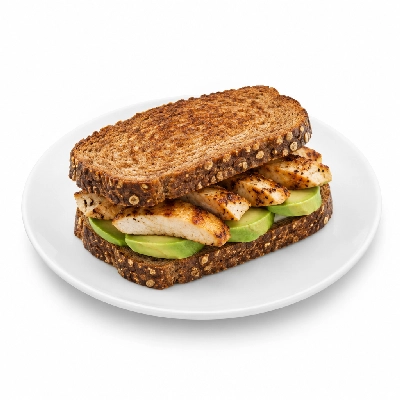 Bakers Square Melts Chicken Avocado on Rye Bread (No Side)