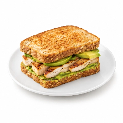 Bakers Square Melts Chicken Avocado on Wheat Bread (No Side)