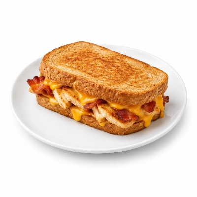 Bakers Square Melts Chicken Cheddar Bacon on Wheat Bread (No Side)
