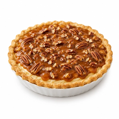Bakers Square Pies Caramel Pecan Silk Supreme Pie Whole
