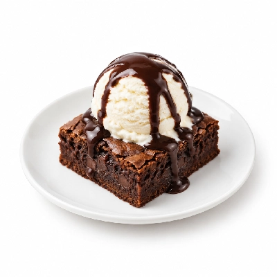 Bakers Square Pies Hot Fudge Brownie a La Mode