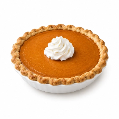 Bakers Square Pies Pumpkin with Whipped Cream Pie Whole