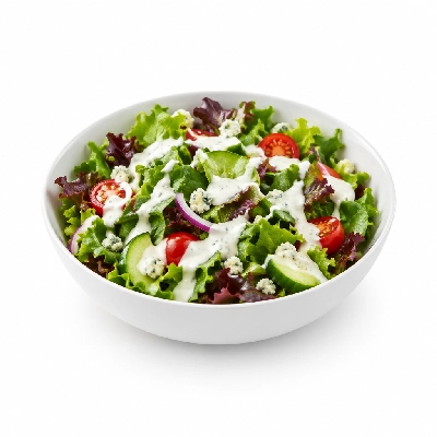 Bakers Square Salads Garden with Bleu Cheese Dressing (No Bread)