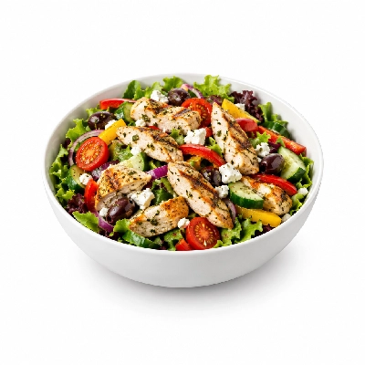 Bakers Square Salads Mediterranean Chicken Lunch (No Bread)