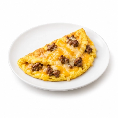 Bakers Square Smothered Meat Lover's Omelette Made with Low Cholesterol Eggs (No Side No Bread)