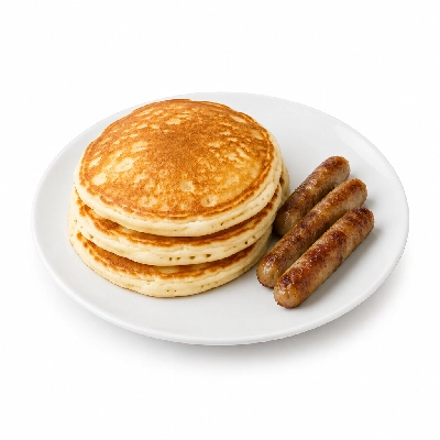 Bakers Square Sweets Buttermilk Pancake Combo Sausage Links