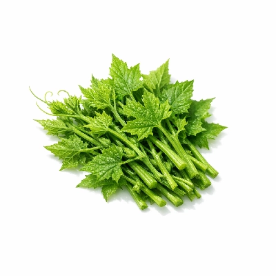 Balsam-pear bitter gourd leafy tips raw