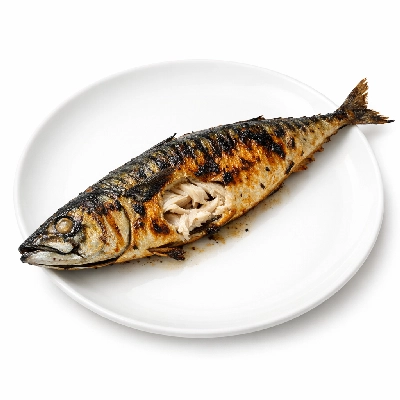 Barbecued mackerel
