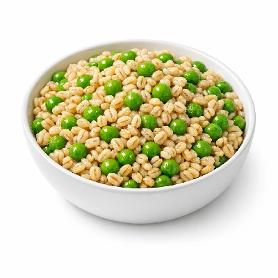 Barley and pea salad