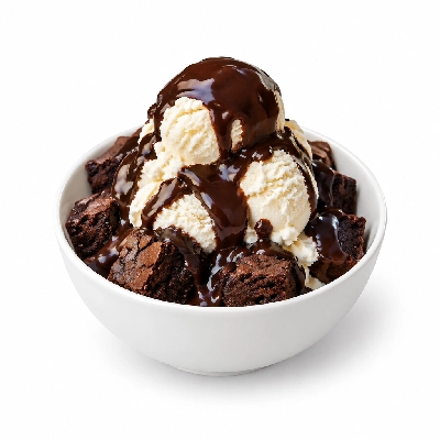 Barro's Pizza Dessert Brownie Sundae