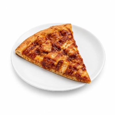 Barro's Pizza Pizza Byo Sauce Spicy BBQ Medium Slice