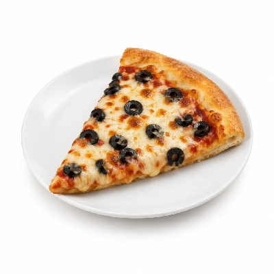 Barro's Pizza Pizza Byo Topping Black Olive Large Slice