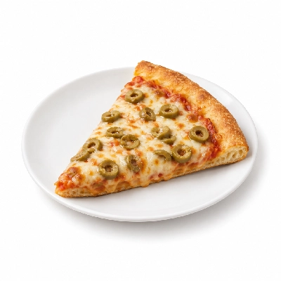 Barro's Pizza Pizza Byo Topping Green Olive Large Slice