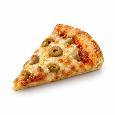 Barro's Pizza Pizza Byo Topping Green Olive Mini Slice