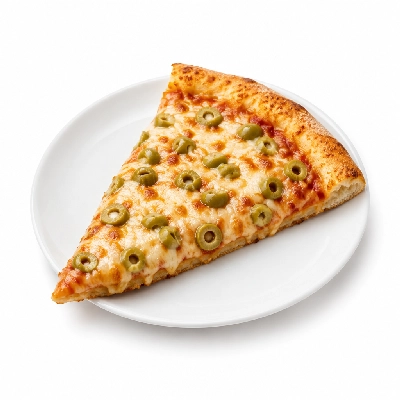 Barro's Pizza Pizza Byo Topping Green Olive XL Slice