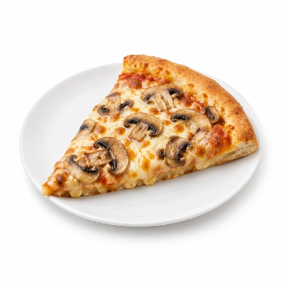 Barro's Pizza Pizza Byo Topping Mushrooms Large Slice